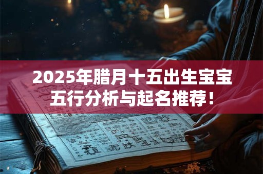 2025年腊月十五出生宝宝五行分析与起名推荐！