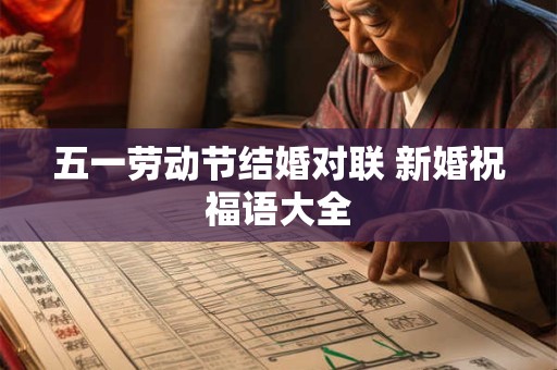 五一劳动节结婚对联 新婚祝福语大全