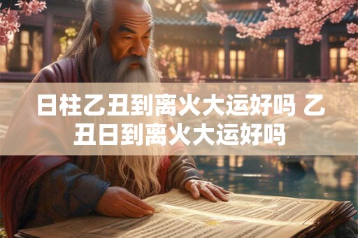 日柱乙丑到离火大运好吗 乙丑日到离火大运好吗