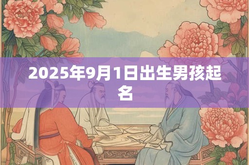 2026年9月1日出生男孩起名