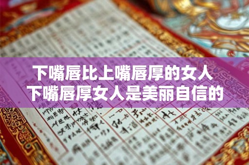 下嘴唇比上嘴唇厚的女人 下嘴唇厚女人是美丽自信的象征