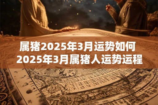 属猪2025年3月运势如何 2025年3月属猪人运势运程详解