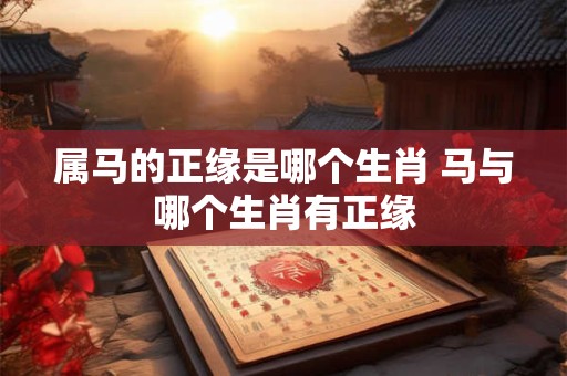 属马的正缘是哪个生肖 马与哪个生肖有正缘