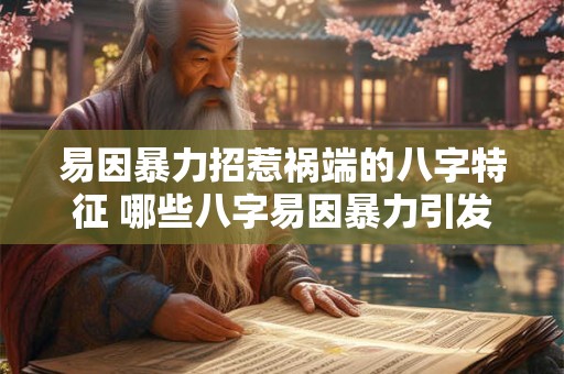 易因暴力招惹祸端的八字特征 哪些八字易因暴力引发麻烦 易因暴力招惹祸端的八字特征 哪些八字易因暴力引发麻烦