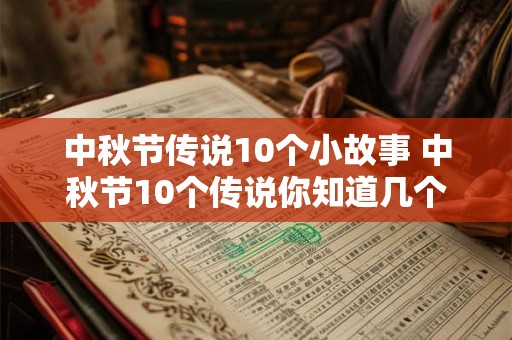 中秋节传说10个小故事 中秋节10个传说你知道几个