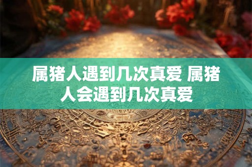 属猪人遇到几次真爱 属猪人会遇到几次真爱