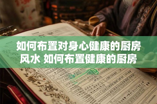 如何布置对身心健康的厨房风水 如何布置健康的厨房风水