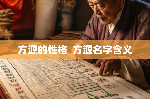 方源的性格  方源名字含义