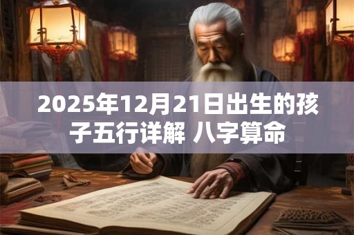 2025年12月21日出生的孩子五行详解 八字算命