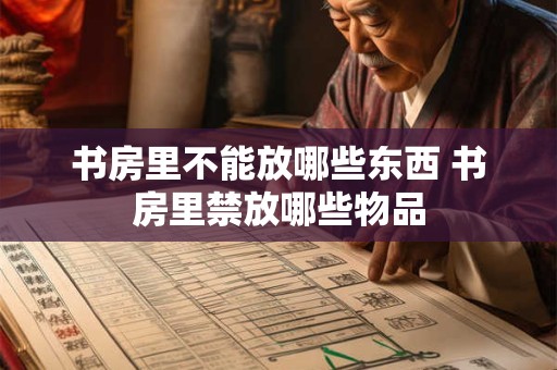 书房里不能放哪些东西 书房里禁放哪些物品