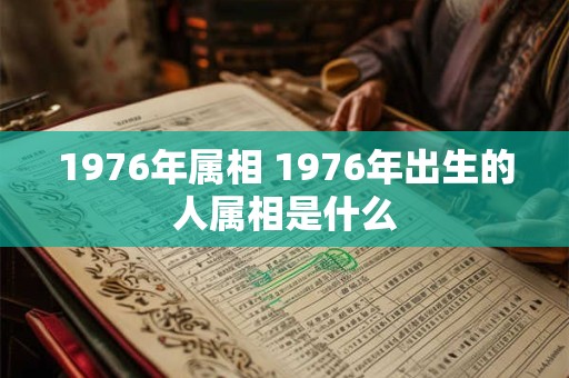 1976年属相 1976年出生的人属相是什么