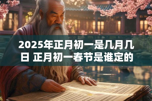 2025年正月初一是几月几日 正月初一春节是谁定的