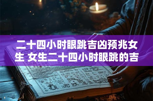 二十四小时眼跳吉凶预兆女生 女生二十四小时眼跳的吉凶预兆