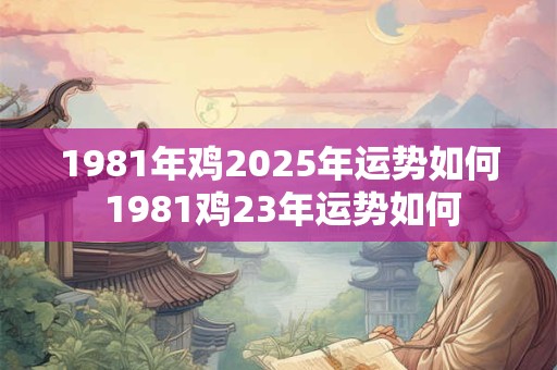 1981年鸡2025年运势如何 1981鸡23年运势如何