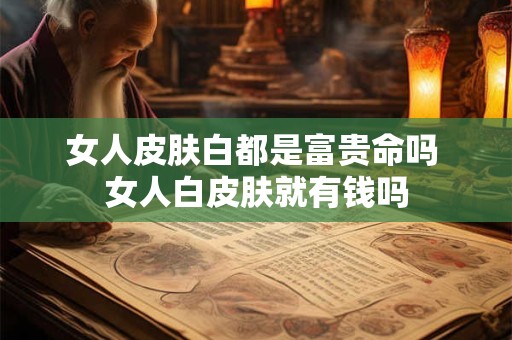女人皮肤白都是富贵命吗 女人白皮肤就有钱吗