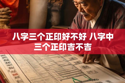 八字三个正印好不好 八字中三个正印吉不吉
