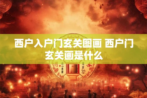 西户入户门玄关图画 西户门玄关画是什么