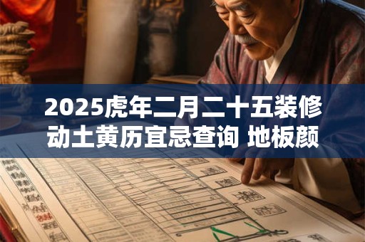 2025虎年二月二十五装修动土黄历宜忌查询 地板颜色风水