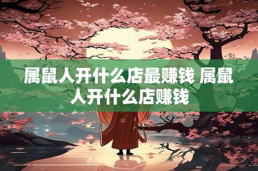 属鼠人开什么店最赚钱 属鼠人开什么店赚钱