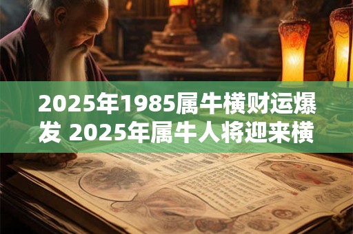 2025年1985属牛横财运爆发 2025年属牛人将迎来横财运