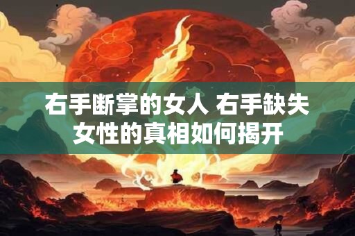 右手断掌的女人 右手缺失女性的真相如何揭开