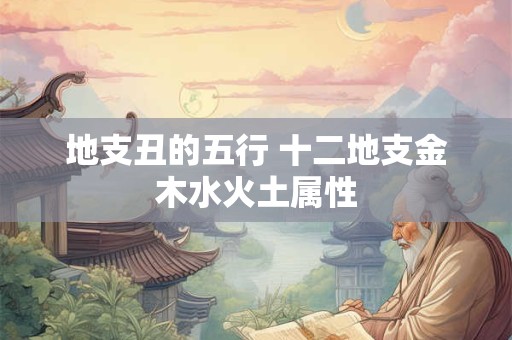 地支丑的五行 十二地支金木水火土属性