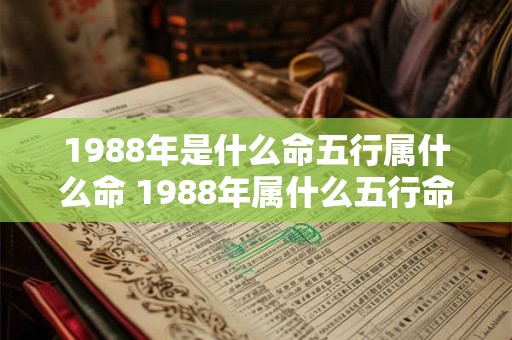 1988年是什么命五行属什么命 1988年属什么五行命