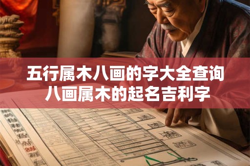 五行属木八画的字大全查询 八画属木的起名吉利字