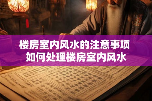 楼房室内风水的注意事项 如何处理楼房室内风水