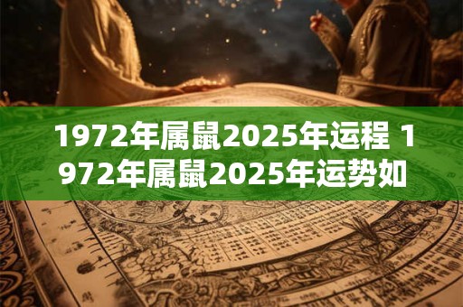 1972年属鼠2025年运程 1972年属鼠2025年运势如何