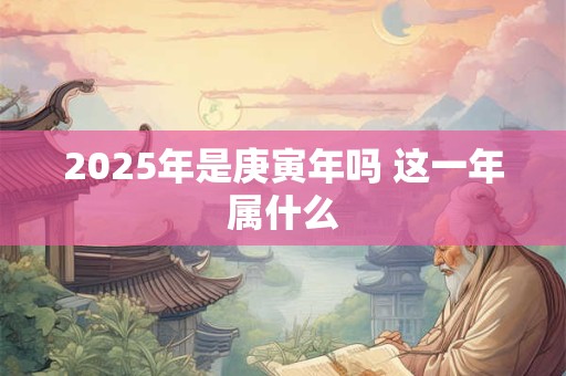 2025年是庚寅年吗 这一年属什么