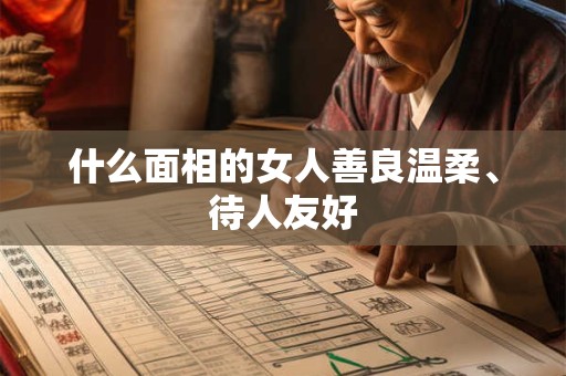 什么面相的女人善良温柔、待人友好