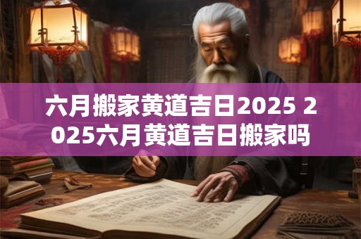 六月搬家黄道吉日2025 2025六月黄道吉日搬家吗