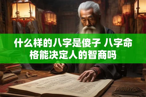 什么样的八字是傻子 八字命格能决定人的智商吗