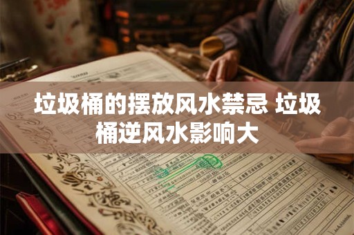 垃圾桶的摆放风水禁忌 垃圾桶逆风水影响大