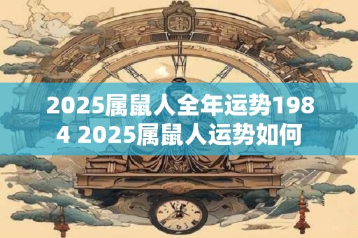 2025属鼠人全年运势1984 2025属鼠人运势如何