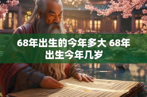 68年出生的今年多大 68年出生今年几岁