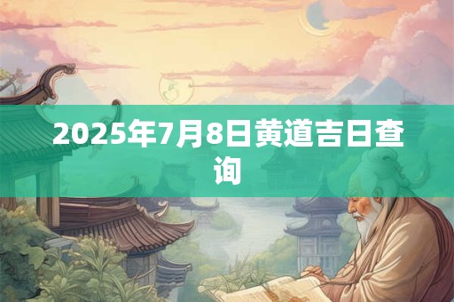 2025年7月8日黄道吉日查询