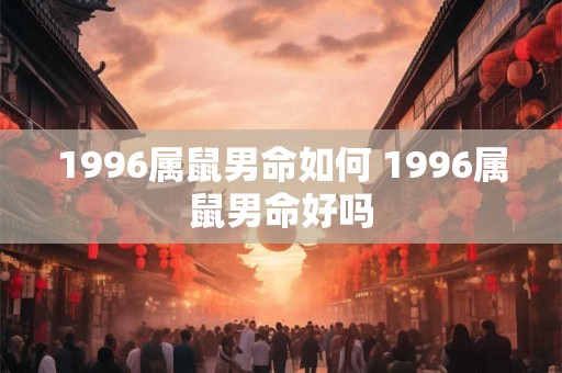1996属鼠男命如何 1996属鼠男命好吗