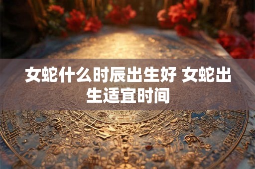 女蛇什么时辰出生好 女蛇出生适宜时间