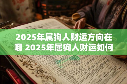 2025年属狗人财运方向在哪 2025年属狗人财运如何 2025年属狗人财运方向在哪 2025年属狗人财运如何