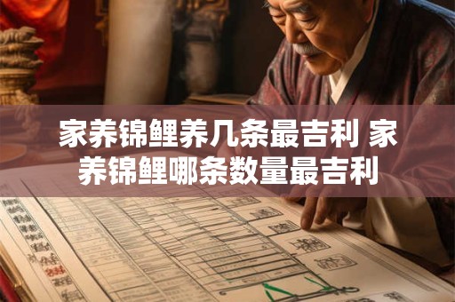 家养锦鲤养几条最吉利 家养锦鲤哪条数量最吉利