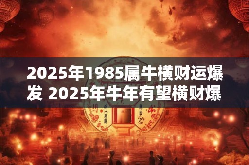 2025年1985属牛横财运爆发 2025年牛年有望横财爆发吗