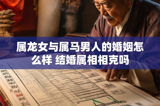 属龙女与属马男人的婚姻怎么样 结婚属相相克吗