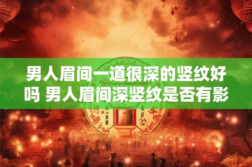 男人眉间一道很深的竖纹好吗 男人眉间深竖纹是否有影响