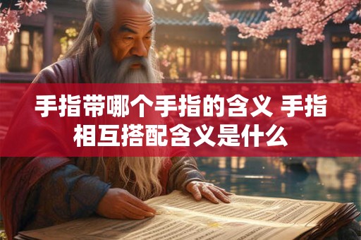 手指带哪个手指的含义 手指相互搭配含义是什么