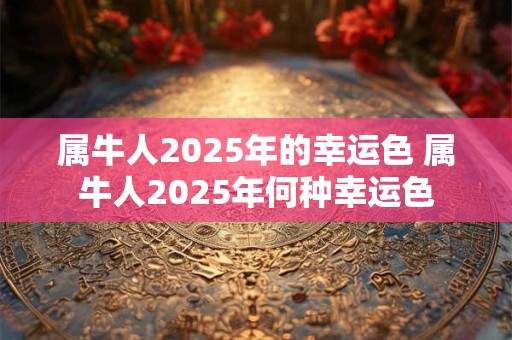 属牛人2025年的幸运色 属牛人2025年何种幸运色