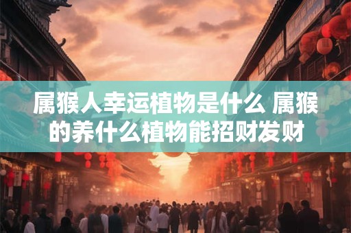 属猴人幸运植物是什么 属猴的养什么植物能招财发财