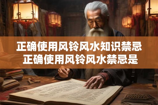 正确使用风铃风水知识禁忌 正确使用风铃风水禁忌是什么