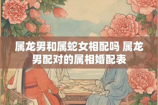 属龙男和属蛇女相配吗 属龙男配对的属相婚配表